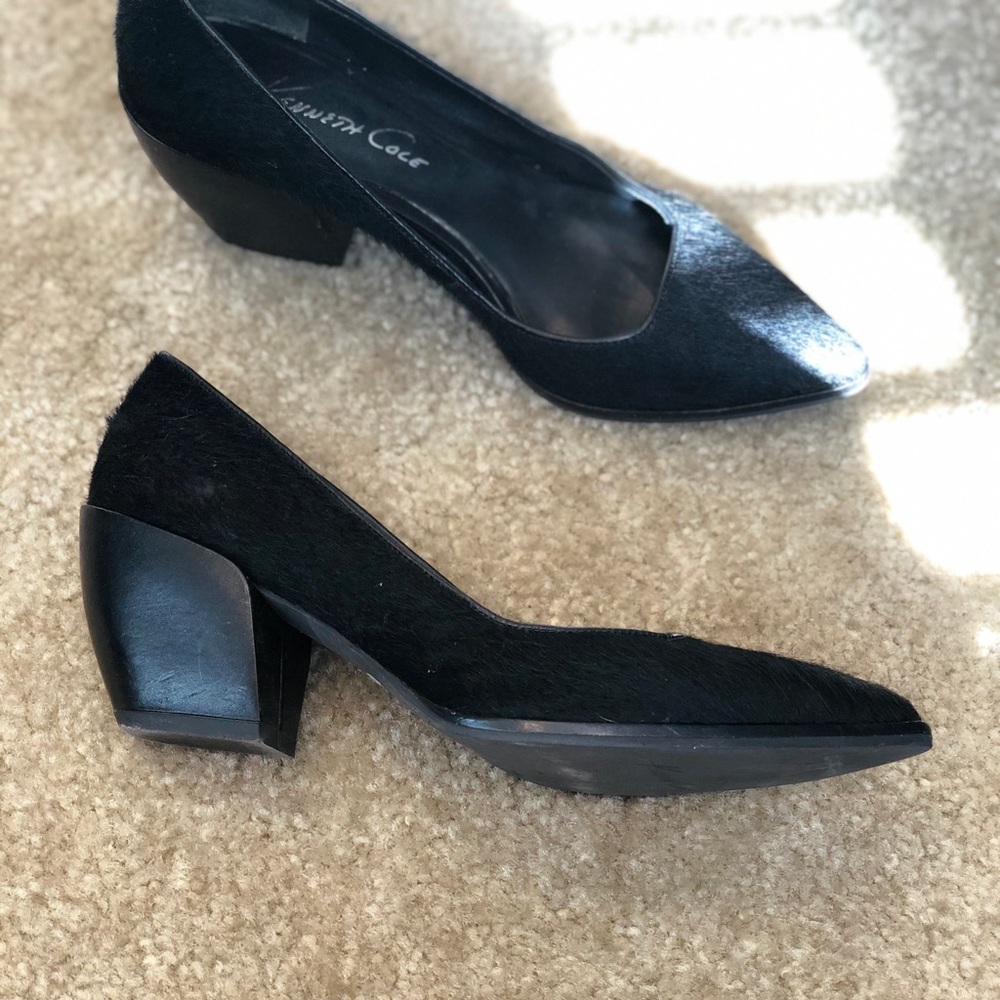 Kenneth Cole calf hair heels